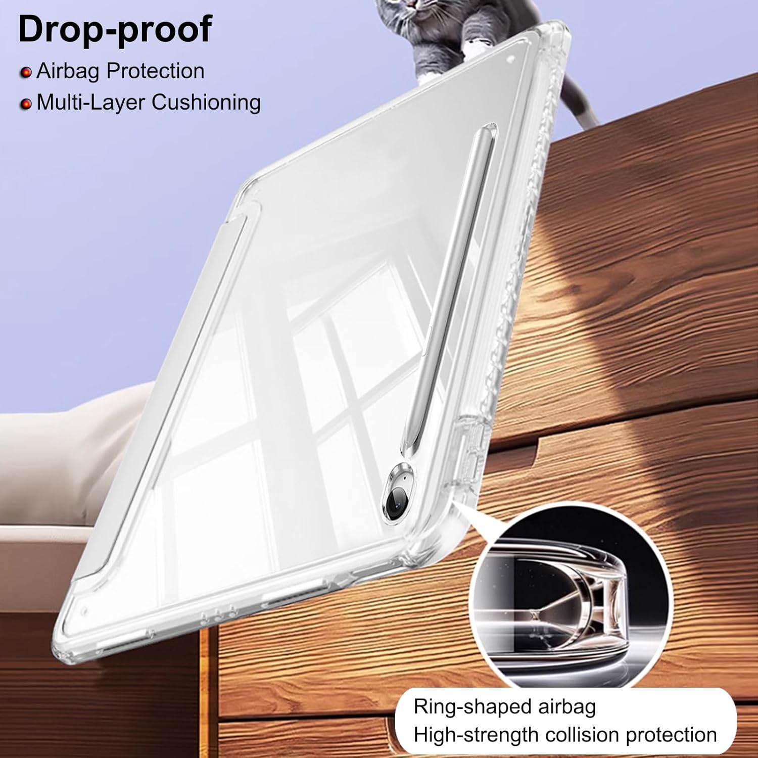 Case for Samsung Galaxy Tab S10 Lite / S10 FE with S-Pen Holder