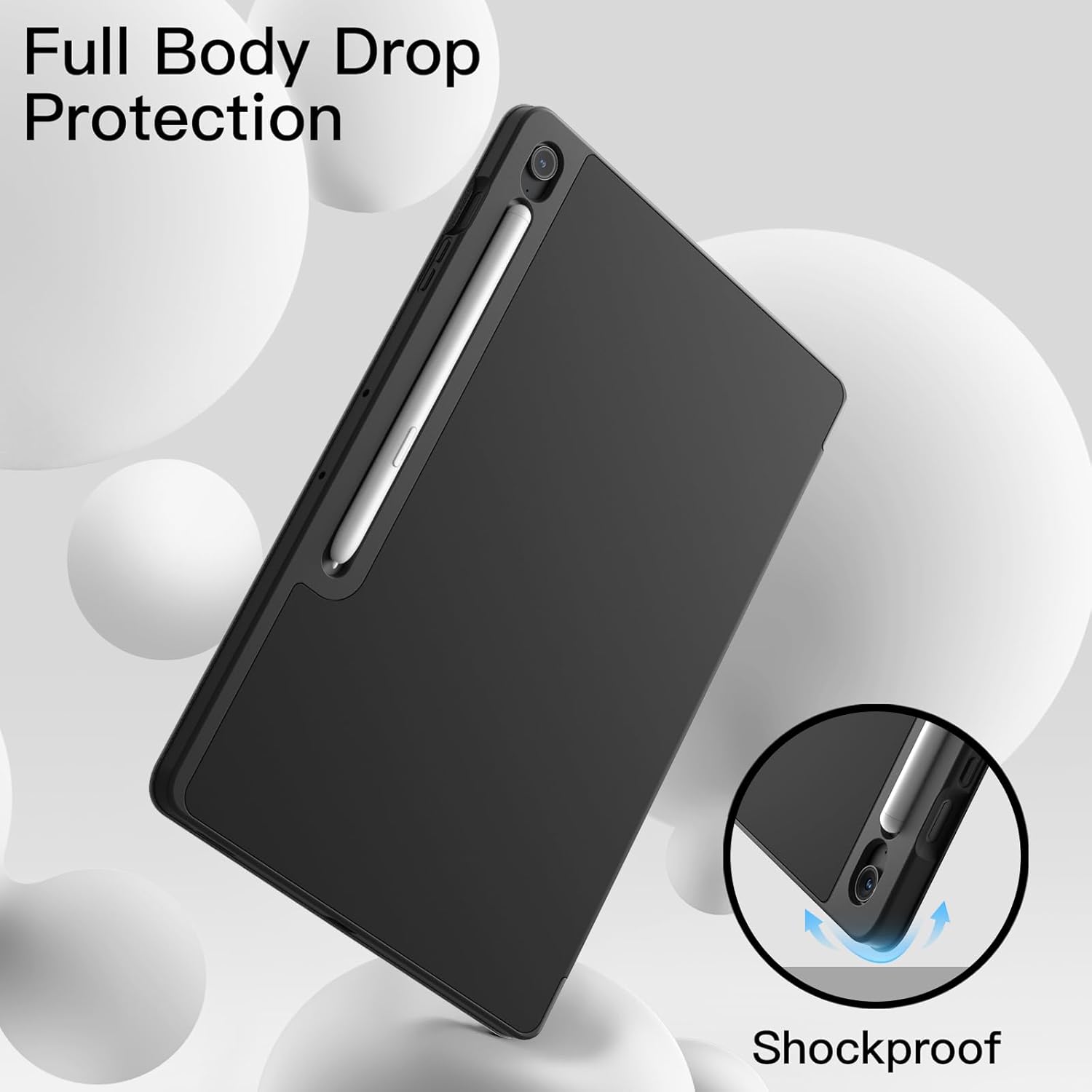 Case for Galaxy Tab S10 FE Plus/S10 FE+ 13.1-Inch with S-Pen Holder