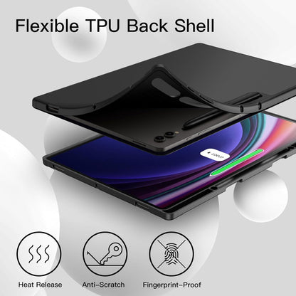 Case for Galaxy Tab S10 Ultra with S-Pen holder (Black)