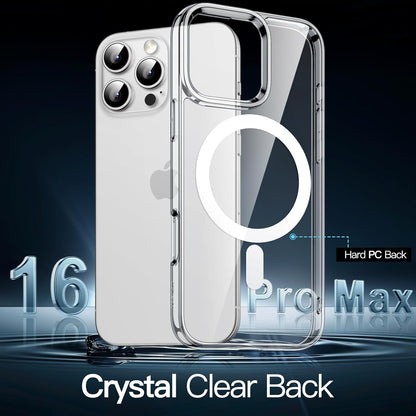 Cases-iPhone 16 Pro Max, Shockproof Phone Bumper Cover, Scratch Resistant (Black & Clear)
